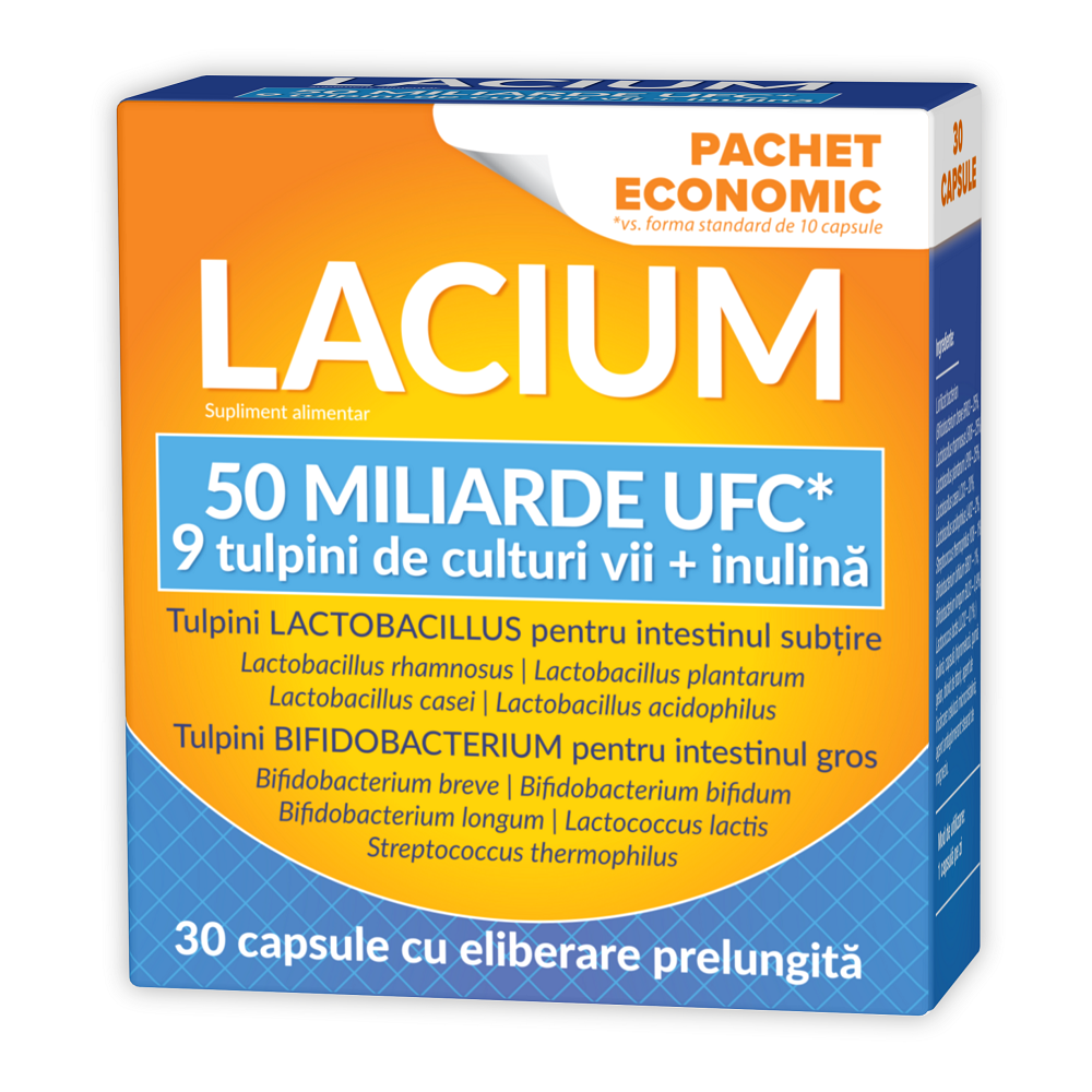 Lacium 50 miliarde UFC, 30 capsule, Zdrovit