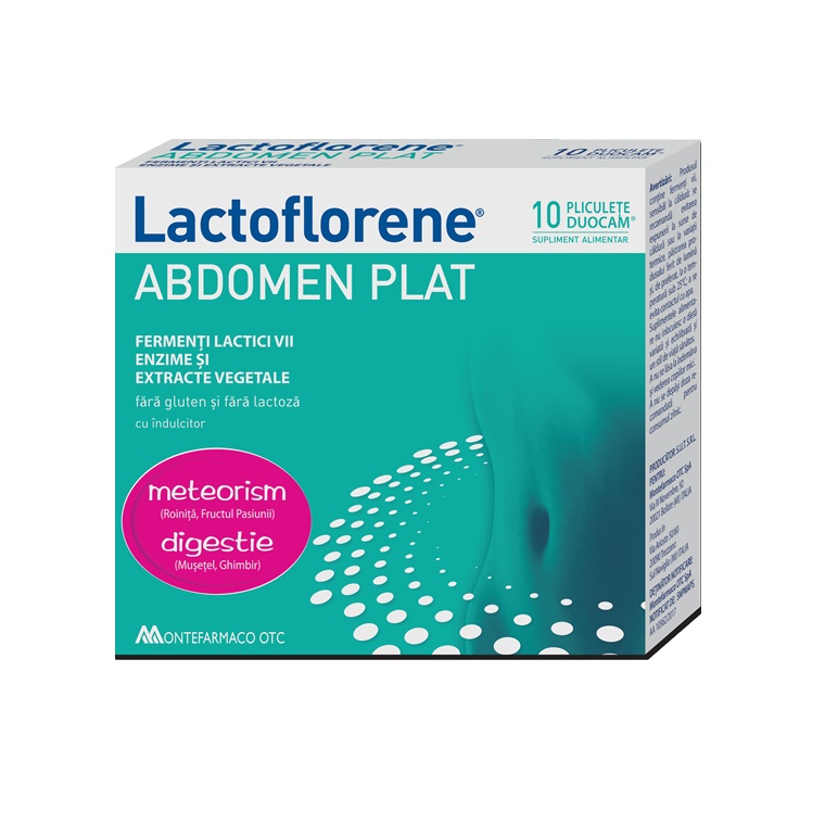 Lactoflorene abdomen plat, 10 plicuri, Montefarmaco