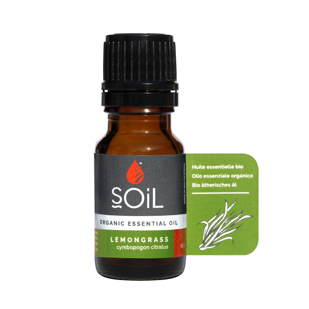 Ulei Esential Lemongrass Pur 100% Organic, 10 ml, SOiL