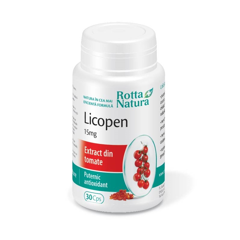 Licopen 15 mg, 30 capsule, Rotta Natura