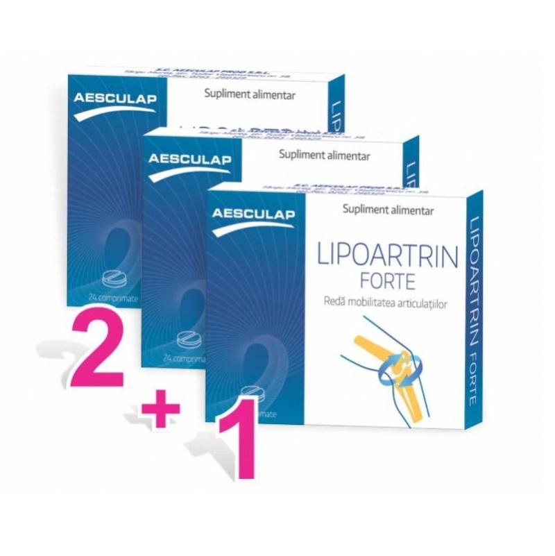 Lipoartrin Forte, 3 x 24 comprimate, Aesculap