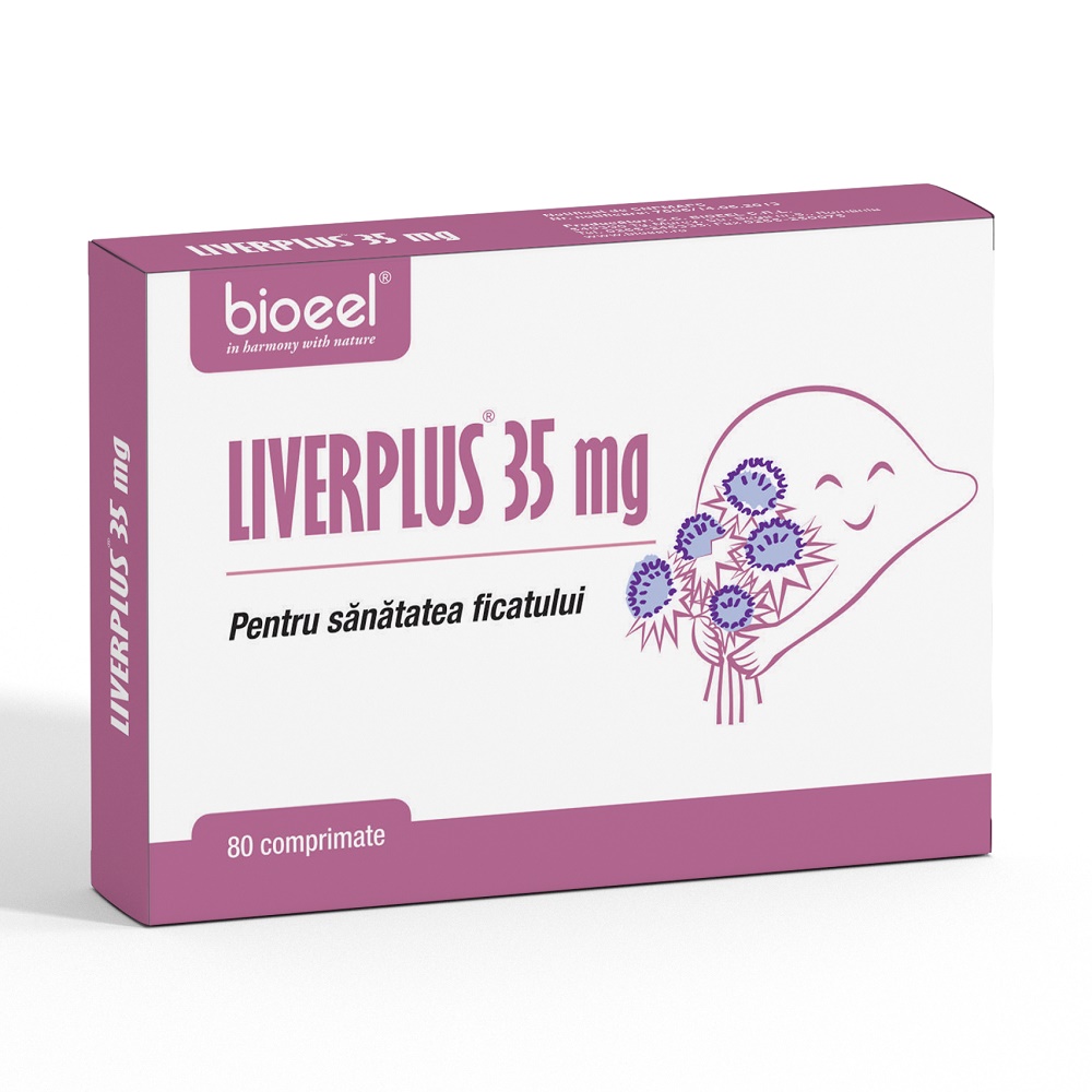 Liverplus 35 mg, 80 comprimate, Bioeel