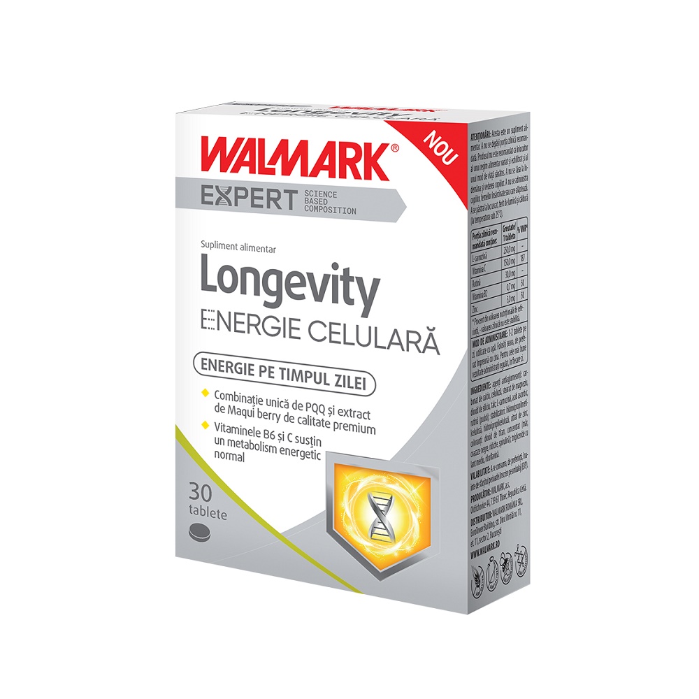 Longevity Energie Celulara, 30 tablete, Walmark