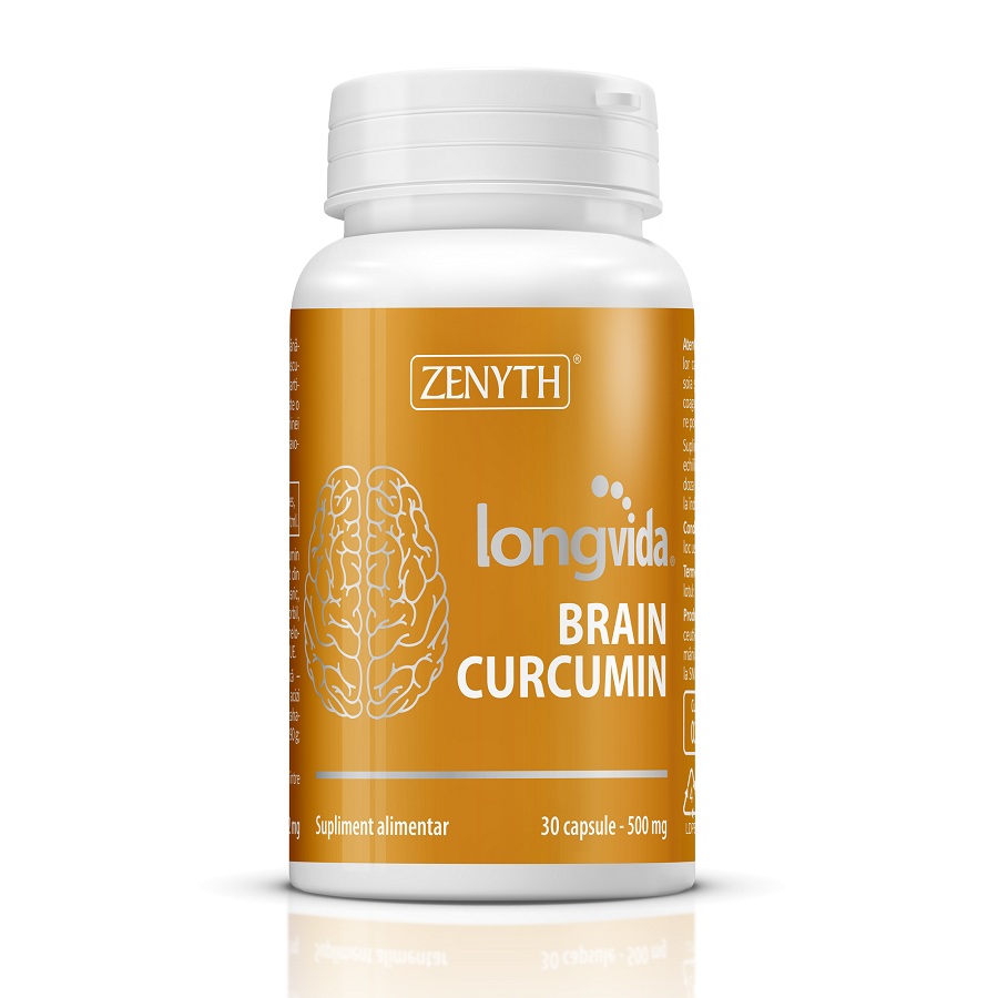 Supliment alimentar Brain Curcumin Longvida, 30 capsule, Zenyth