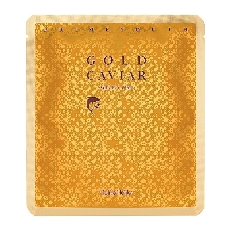 Masca cu aur si caviar auriu Prime Youth, 25 g, Holika Holika