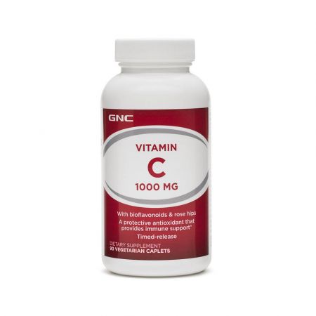 Vitamina C cu bioflavonoide si citrice 1000 mg (139312), 90 tablete, GNC