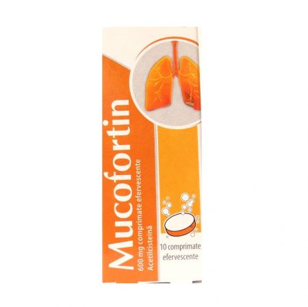 Mucofortin, 600 mg, 10 comprimate efervescente, Zdrovit