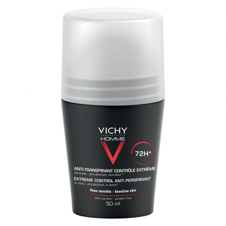 Deodorant roll-on pentru barbati, 50 ml, Vichy