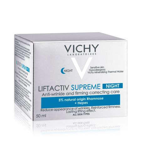 Crema de Noapte antirid pentru toate tipurile de ten Liftactiv Supreme, 50 ml, Vichy