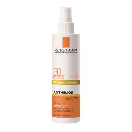 Spray de protectie solara pentru fata si corp SPF 30 Anthelios, 200 ml, La Roche-Posay
