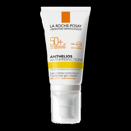 Gel-crema de protectie solara cu efect anti-imperfectiuni SPF 50+ Anthelios, 50 ml, La Roche-Posay