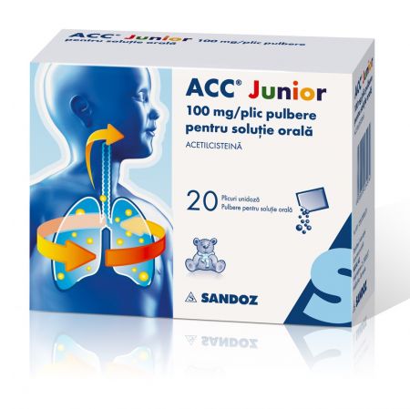 ACC Junior, 100 mg, 20 plicuri, Sandoz