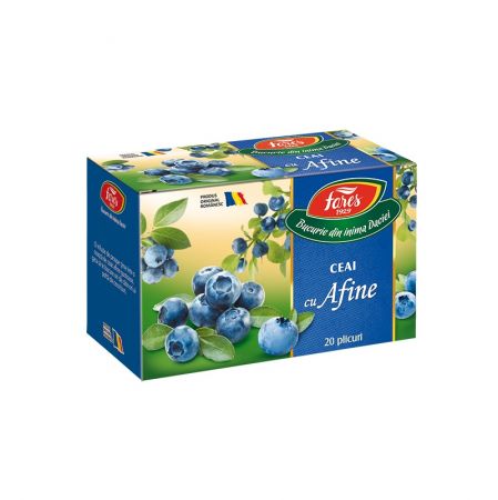 Ceai de Afine Aromfruct, 20 plicuri, Fares