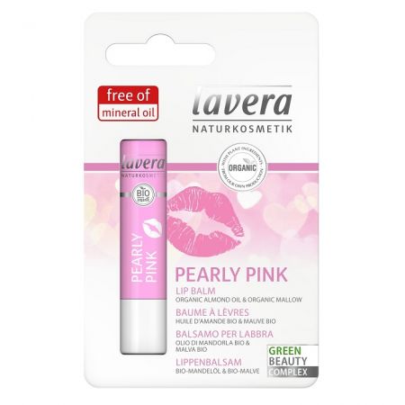 Balsam de buze Pearly Pink, 4.5 g, Lavera