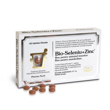 Bio-Seleniu + Zinc, 60 tablete - Pharma Nord