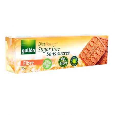 Biscuiti cu fibre fara zahar, 170 g - Gullon