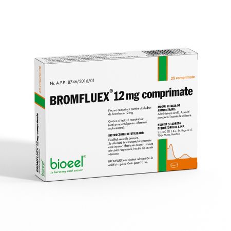 Bromflux, 12 mg, 25 comprimate, Bioeel