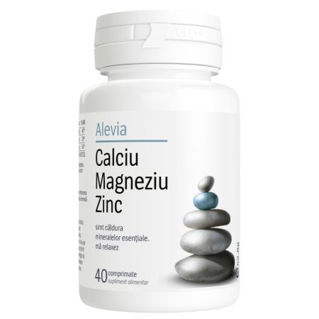 Calciu Magneziu Zinc, 40 comprimate - Alevia