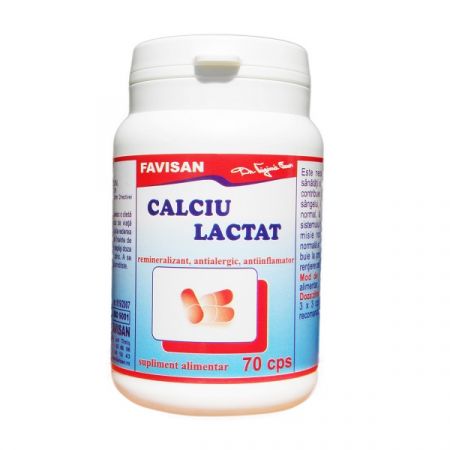 Ours job Decorative Calciu lactat, 70 capsule, Favisan : Farmacia Tei online