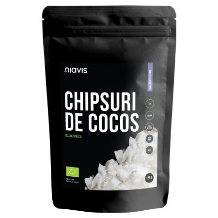 Chipsuri Eco de cocos raw, 125 g, Niavis