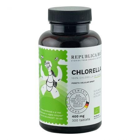 Chlorella bio, 400 mg, 300 tablete, Republica Bio