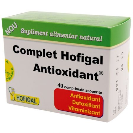 Complet antioxidant, 40 comprimate - Hofigal