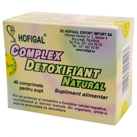 Complex detoxifiant, 40 comprimate - Hofigal