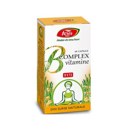 Vitamine naturale B Complex, F172, 60 capsule, Fares