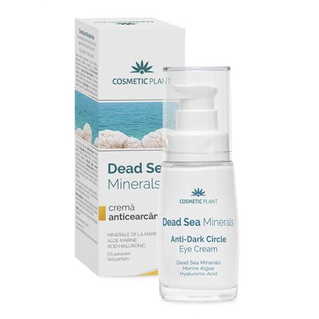 Crema anticearcan cu minerale alge marine si acid hialuronic Dead Sea Minerals, 30 ml, Cosmetic Plant