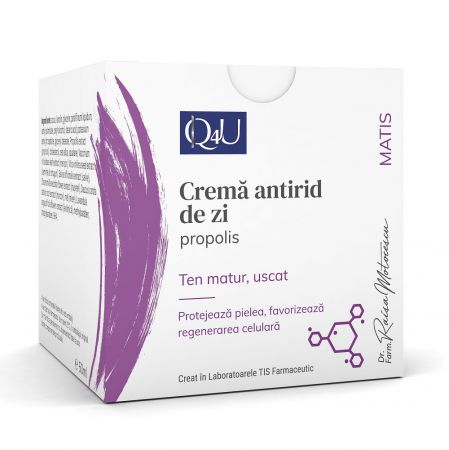 Crema antirid de zi cu propolis Matis Q4U, 50 ml - Tis Farmaceutic