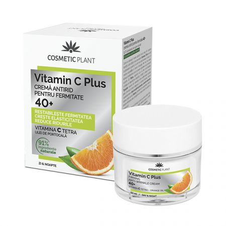 Crema antirid pentru fermitate 40+ Vitamin C Plus, Cosmetic Plant
