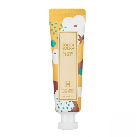 Crema de maini hranitoare cu bumbac Bouquet Perfumed, 30 ml, Holika Holika
