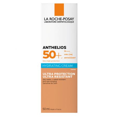 Crema BB potrivita pentru zona ochilor SPF 50+ Anthelios Ultra Sensitive, 50 ml, La Roche-Posay