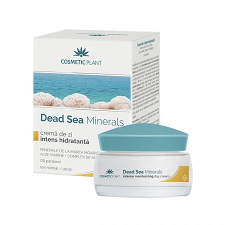 Crema de zi intens hidratanta cu alge marine Dead Sea Minerals, 50 ml, Cosmetic Plant