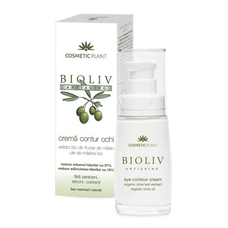 Crema pentru contur ochi Bioliv Antiaging, 30 ml, Cosmetic Plant