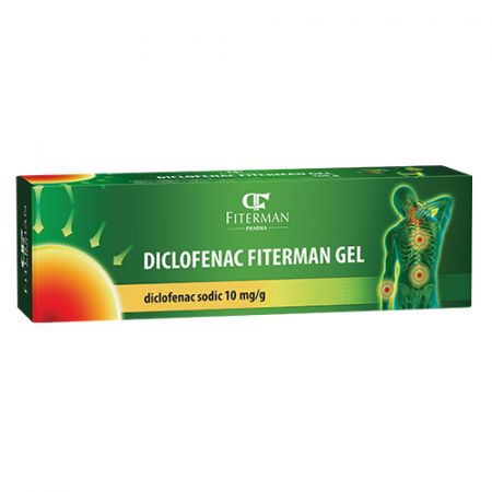 Diclofenac gel, 10 mg/g, 100 g, Fiterman