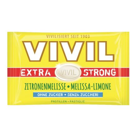 Bomboane cu lamaie fara zahar Extra Strong, 25 g - Vivil