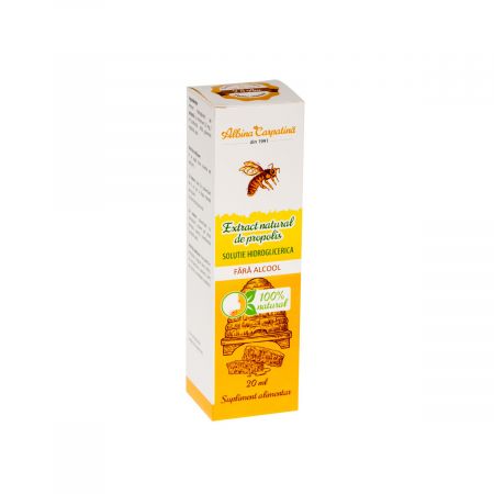Extract natural de propolis fara alcool Albina Carpatina, 20 ml, Apicola Pastoral