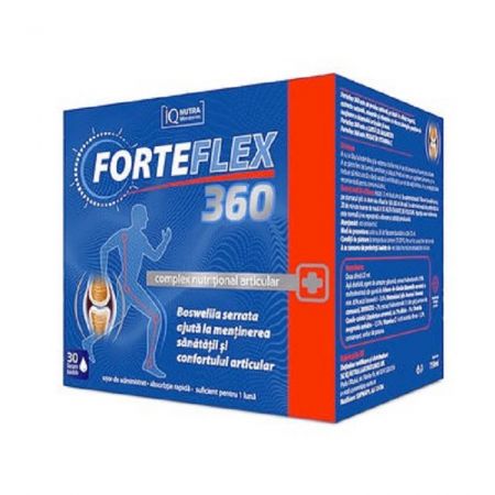 Forteflex 360 complex nutritional articular, 30 flacoane buvabile, Iqnutra Laboratories