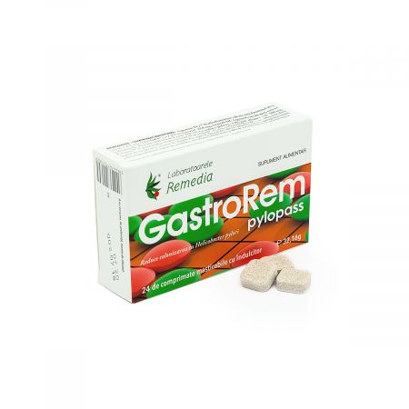 Gastrorem Pylopass, 24 comprimate - Remedia