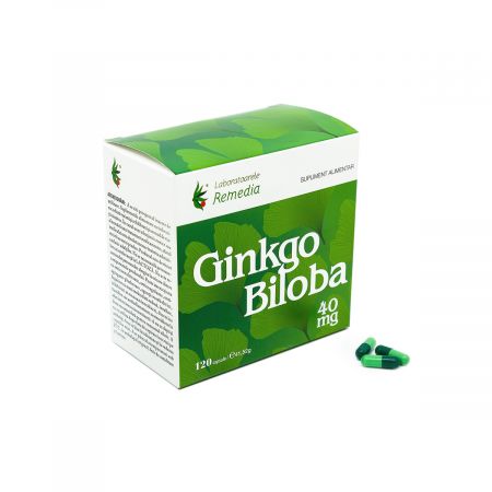 Ginkgo Biloba 40 mg, 120 capsule - Remedia
