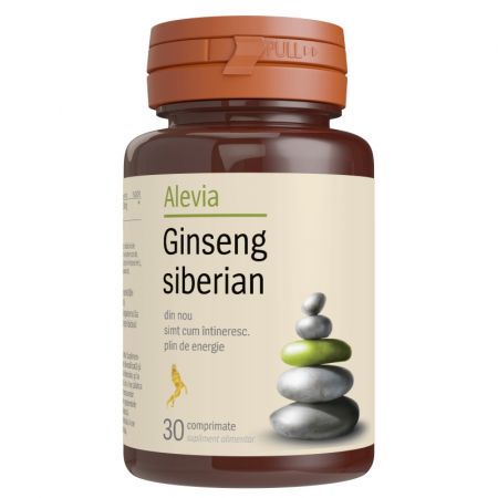Ginseng Siberian, 30 comprimate - Alevia