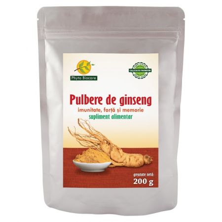 Pulbere de ginseng, 200 g, Phyto Biocare