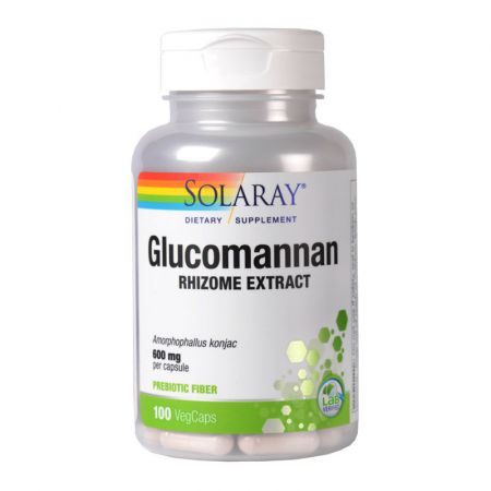 Glucomannan 600 mg Solaray, 100 capsule, Secom