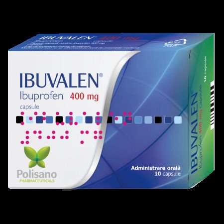 Ibuvalen, 400 mg, 10 capsule, Polisano