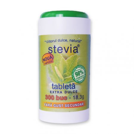 Indulcitor Stevia Extra dulce, 300 tablete, Naturking