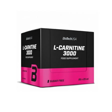 L-Carnitine 3000 cu aroma de portocala, 20 fiole, Biotech USA
