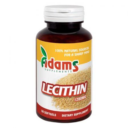 Lecithin, 1200 mg, 60 capsule, Adams Vision