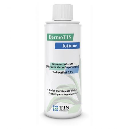 Lotiune cu extracte naturale si clorhexidina 0,2% DermoTIS, 110ml - TIS Farmaceutic