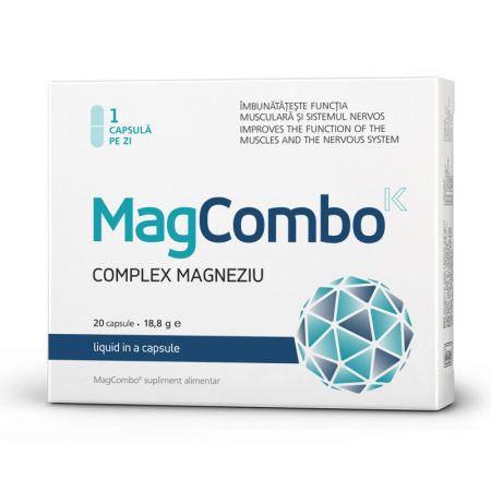 MagCombo Complex Magneziu 940 mg, 20 capsule, Vitaslim